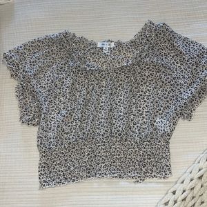 She + Sky Sheer crop top